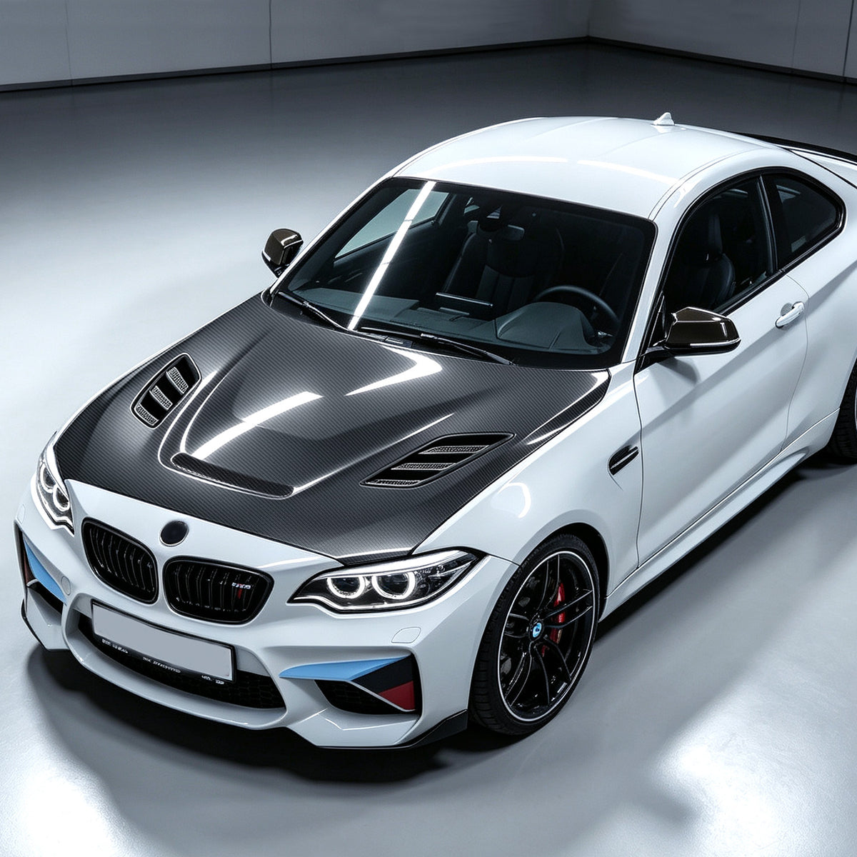 BMW 1SERIES 2SERIES F20/F23/F87(M2） Carbon Fiber Bonnet Hood Vented